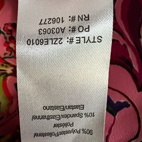 Hale Bob Spring Dress Pink Floral 'Manila Jersey' Twist Front Balloon Sleeve NWT - Picture 15 of 15